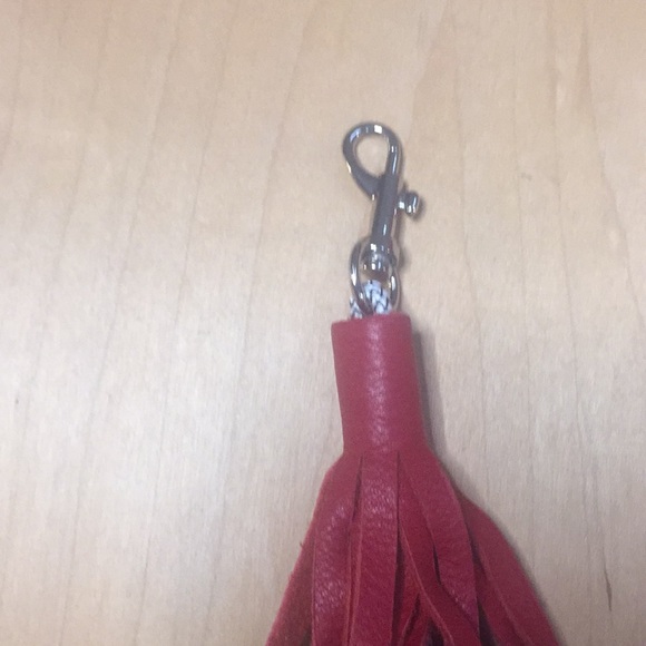 Free People Leather Tassel iPhone Charger keychain - Picture 5 of 6